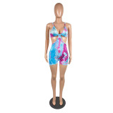 2022 Printed One Piece Swimsuit