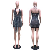 2022 Summer Halter hot drill  Dress (with Lace)