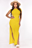 2022 Spring/Summer Resort Style Solid Color Threaded Cutout Sexy Dress