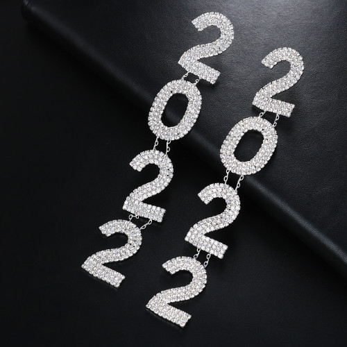 2022 Vintage Personality Numbers Earrings