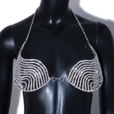 Geometric Breast Chains Personality Curves Diamond Bra Bikini Body Chains