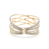 Multi-layer full diamond open bracelet Crystal bracelet