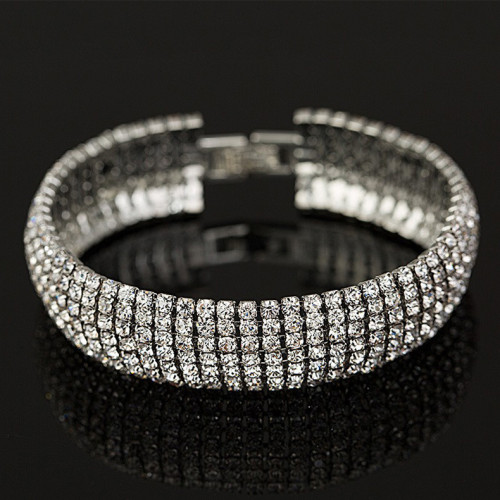 Multi-Drainage Diamond Shiny Full Diamond Bracelet
