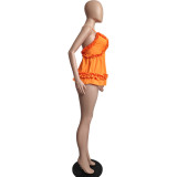 Summer Suspender Adjustment Buckle Fungus Lace Tops Short Dresses