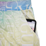 2022 large size puff sleeve tie-dye wide-leg pants two-piece set