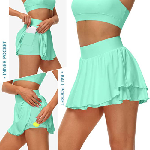 2022 summer leisure sports skirt  two-piece suit (with lining)