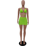 Spring/Summer Halter Bikini Sexy Swimsuit Three-piece Set