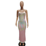 2022 Summer Printed Sling Dress (Adjustable Sling)