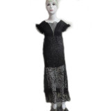 2022 one-shoulder sequined slim-fit mermaid evening dress