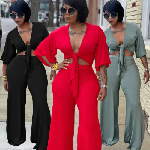 Summer nightclub style leisure sports two-piece suit