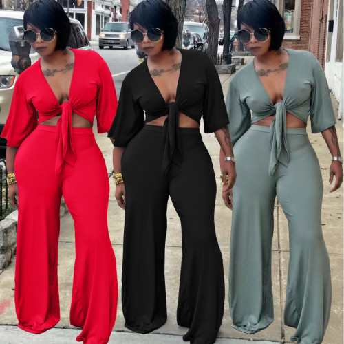Summer nightclub style leisure sports two-piece suit