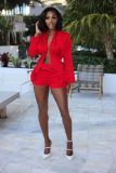 2022 Summer Casual Long Sleeve Two Piece Set