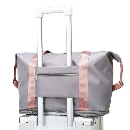 Short-distance travel bag Sports fitness bag Folding bag Dry and wet separation Portable boarding bag Outdoor luggage storage bag