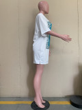 2022 Summer Trend Printed Casual Loose Mini Dress