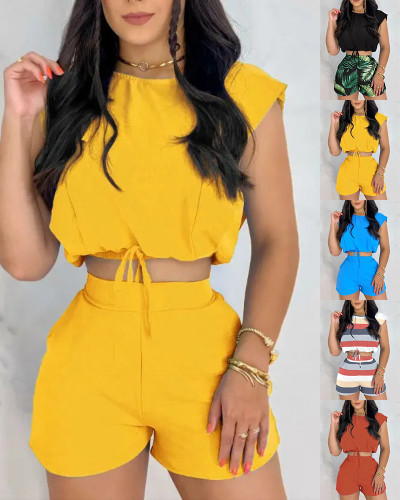 Casual Trend Print Two Piece Set