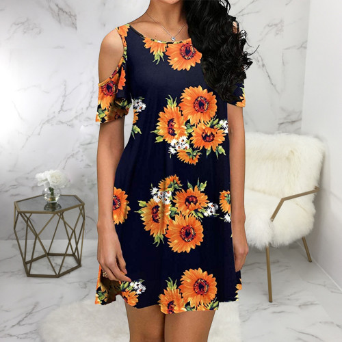 summer sexy print dress