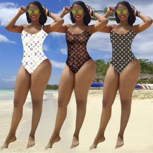 Beach casual print and dyed summer swimwear