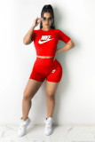 Tight sports exposed navel two-piece set