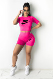 Tight sports exposed navel two-piece set