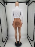 Fashion printed sexy Hip Wrap Skirt Bottoms