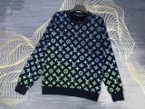 (Customization takes 4-5 days) Gradient allover long sleeve sweater （Same style for men and women）
