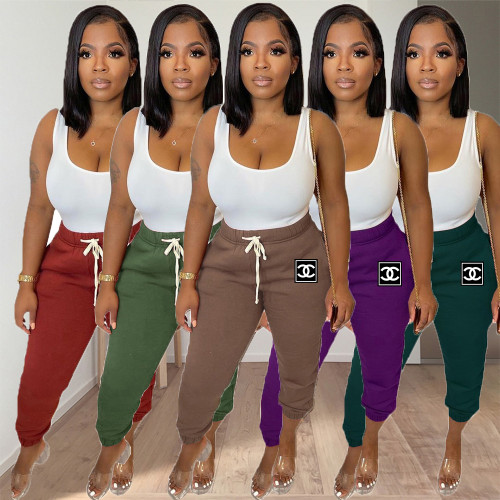 Thickened sweater double pocket nightclub fashion pants