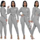 Slim fit suit pants with waist rope and double pockets Two pieces