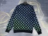 (Customization takes 4-5 days) Gradient allover long sleeve sweater （Same style for men and women）