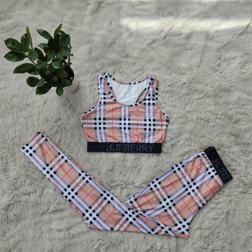Fashionable summer sports Vest + trousers casual two-piece set