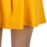 Sexy cute short sleeve skirt suit