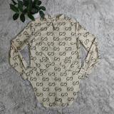 Vintage Simple Single Breasted Print Shirts Shirts Only