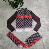 Black Casual Commuter Print Two Piece