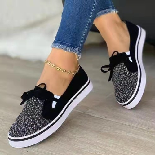 women's plus size casual flying woven shoes