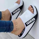 Women's European and American large size beach sandals with open toe cloth flat sandals
