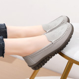 Embroidered casual slip-on women's shoes mother shoes loafers 35-41