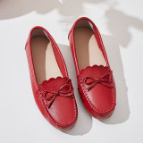 Women's Casual Bow Knot Mother Flower Women's Shoes Loafers 35-41