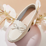 Women's Casual Bow Knot Mother Flower Women's Shoes Loafers 35-41