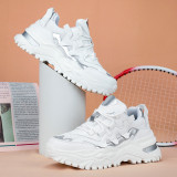 plus size dad shoes women's mesh height-enhancing casual sneakers