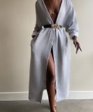 Sexy sweater long coat (belt not included)
