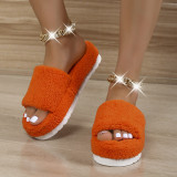 2022 Fall Thick Sole Lamb Wool Casual Slippers