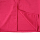 2022 temperament mesh stitching V-neck ruffled pencil skirt dress