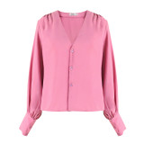 Autumn and winter gentle style workplace high-end shirt top