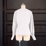 Autumn and winter gentle style workplace high-end shirt top