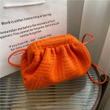 2022 autumn and winter simple design towel cloth bag messenger bag shoulder bag