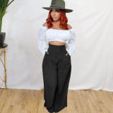 Cute strapped butterfly section wide leg pants