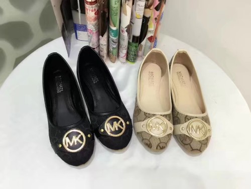 Fashion round head European and American style metal buckle flat sole single shoes low heel comfortable embroidery personalized women's single shoes large