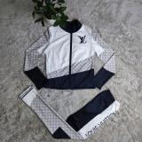 Casual fashion commuter print sports two-piece suit
