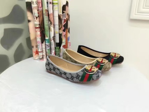 Fashion round head European and American style metal buckle flat sole single shoes low heel comfortable embroidery personalized women's single shoes large