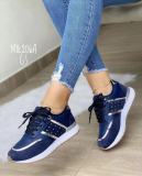 Plus size thick bottom casual shoes lace-up sports women's shoes