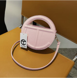 women's one shoulder handbag embossed letter messenger bag